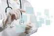 Medicine doctor working with modern computer