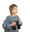 The boy in the form of the seaman
