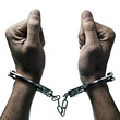 handcuffed man