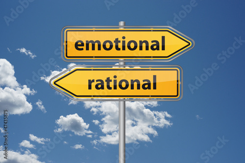 Illustration: Emotional oder rational? Emotional oder rational?