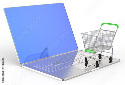 Illustration: On line shopping concept On line shopping concept