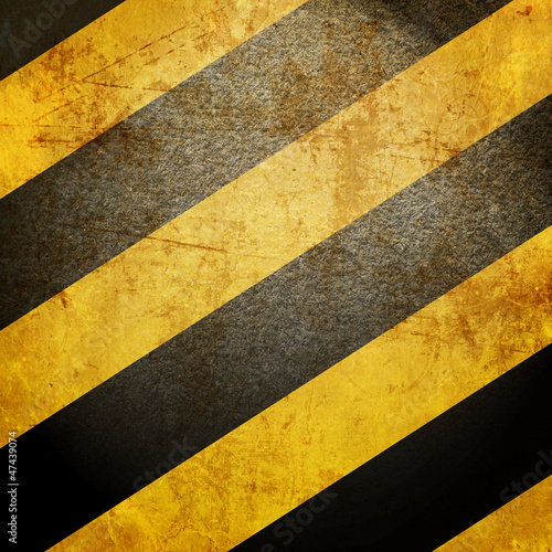 Photo: Black and yellow hazard lines Black and yellow hazard lines