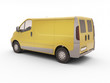 Commercial van isolated