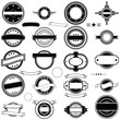 Vintage label or stamp collection Vectors