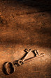 Old wood and rusty keys