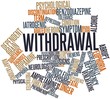 Word cloud for Withdrawal