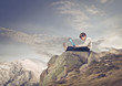 Laptop in the Nature