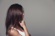 Profile portrait of a girl in sunglasses