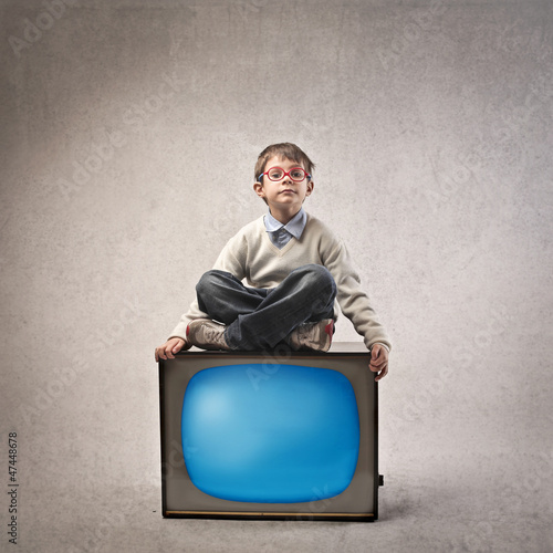 Illustration: Child on the TV Child on the TV