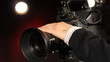 Professional camera in studio