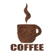 Coffee beans cup. Concept.