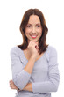 Casual young woman smiling
