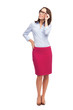 Businesswoman looking up