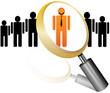 Magnifier Businessman
