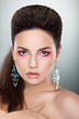 Glamorous Woman Looking - Bright Make-up, Fresh Young Face