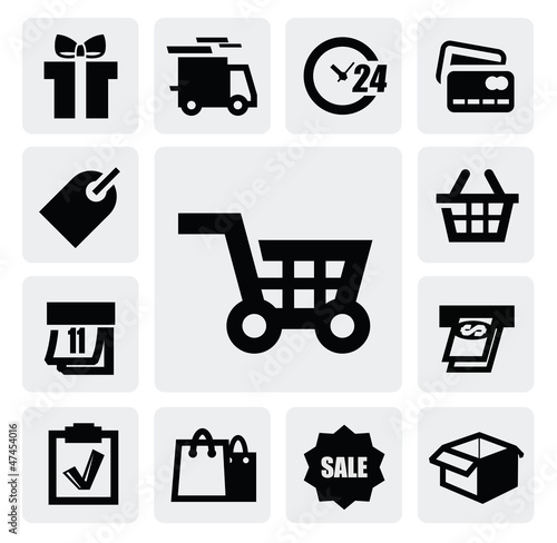 Vector: Shopping icons Shopping icons