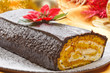 Tronchetto di Natale - Christmas cake, closeup