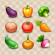 Set of vegetables