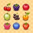 Set of berries