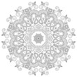 Circle ornament, ornamental round lace