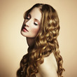 Photo of  beautiful young woman. Vintage style