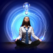 Creativity cocept with light bulb