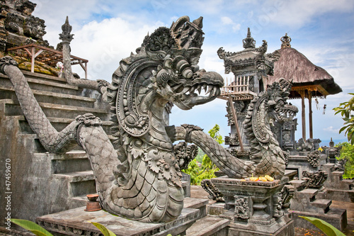 Photo: Dragon monster secure the entrance of Pura Padmasana Puja Mandal Dragon monster secure the entrance of Pura Padmasana Puja Mandal