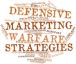 Word cloud for Defensive marketing warfare strategies