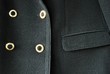 Foto: Schwarze Jacke / Zweireiher / Ausschnit / Detail Schwarze Jacke / Zweireiher / Ausschnit / Detail