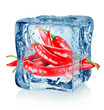 Ice cube and chili peppers