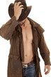 Photo: standing put hat on duster standing put hat on duster