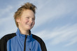 Laughing teenager