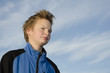 Thoughtful teenager