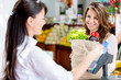 Woman at the markets checkout