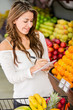 Woman with a shopping list