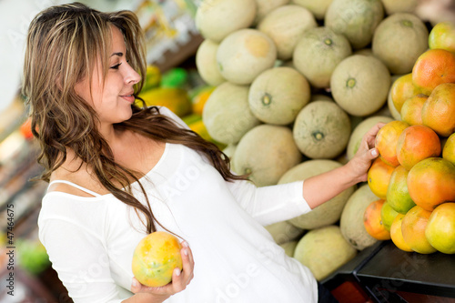 Photo: Woman at the supermarket Woman at the supermarket