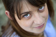 Jeune, femme, portrait, féninin, visage, expression, humain