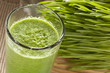 Green Organic Wheat Grass Shot
