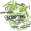 Word cloud for Client-side scripting