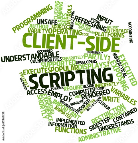 Illustration: Word cloud for Client-side scripting Word cloud for Client-side scripting
