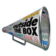 Outside the Box Megaphone Bullhorn Change Innovation