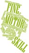 Word cloud for Fine motor skill