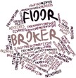 Word cloud for Floor broker