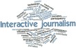 Word cloud for Interactive journalism