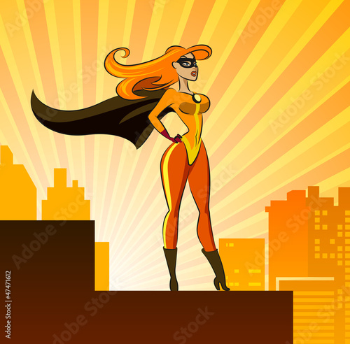 Vector: Super Hero - Female. Super Hero - Female.