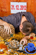 Drunk man on the day End of the World