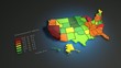 US unemployment rate(October 2012), animated infographic.