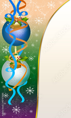Vector: Christmas Card "Balls" Christmas Card "Balls"