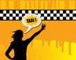 Taxi abstract background, vector illustration