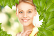 beautiful woman with calla flower